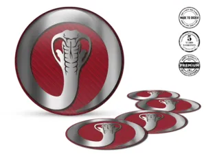 Car rim decal Exclusive Look Sleek Dome Labels